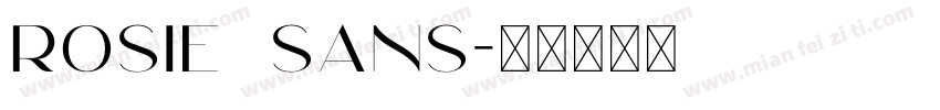 Rosie Sans字体转换